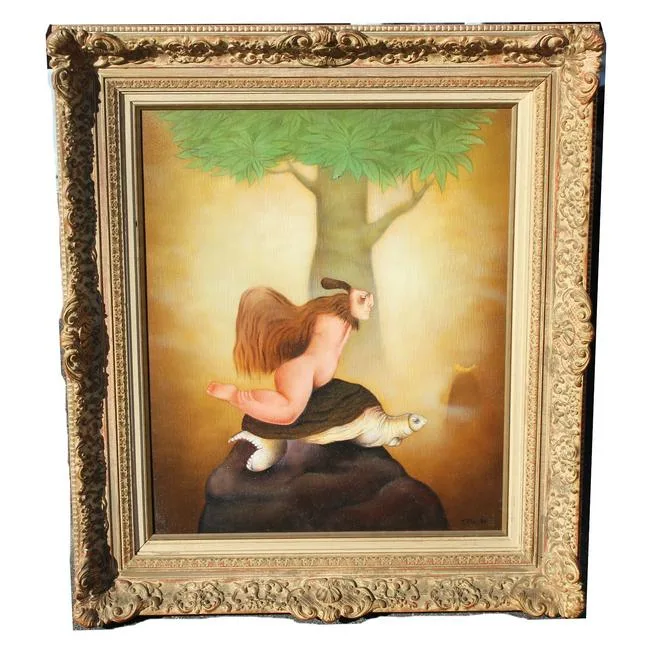Untitled by Tilsa Tsuchiya, Oil on Canvas, sold Feb 2021