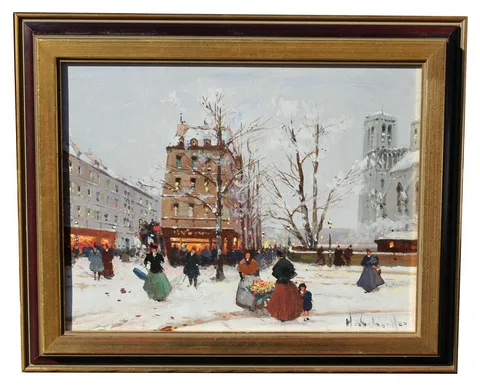 Untitled by Henri-Alexis Schaeffer, Oil on Canvas, offered Feb 2021