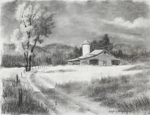 Ralph Leon Bagley, Untitled, Charcoal