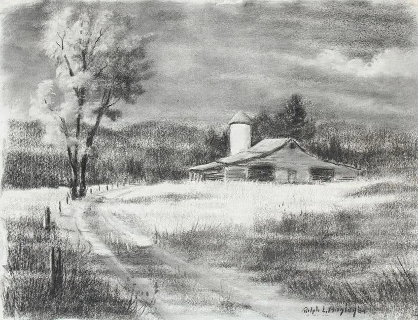 Untitled by Ralph Leon Bagley, Charcoal, offered Feb 2021
