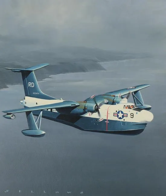 P5M Marlin by Jack Fellows, Oil on Masonite, sold Feb 2021