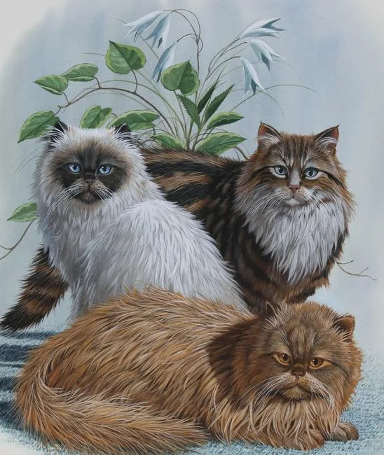 American Cats by Don Balke, Watercolor on Illustration Board, sold Feb 2021