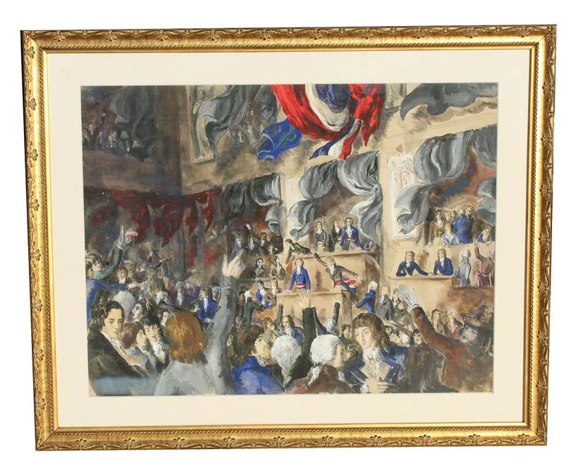 René Gillotin, Untitled, Watercolor/Gouache on Paper