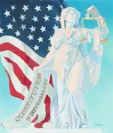 Tom Lydon, Justice Holding Scales & Scroll
