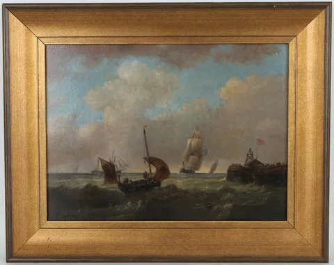 Untitled by Theodore Antoine Gudin, Oil on Board, sold Apr 2021
