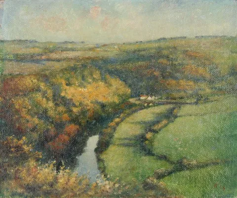 Albert Rutherston, Untitled, Oil on Board
