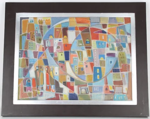Jerusalem by Menachem Helhorz-Or, Oil on canvas, offered Apr 2021