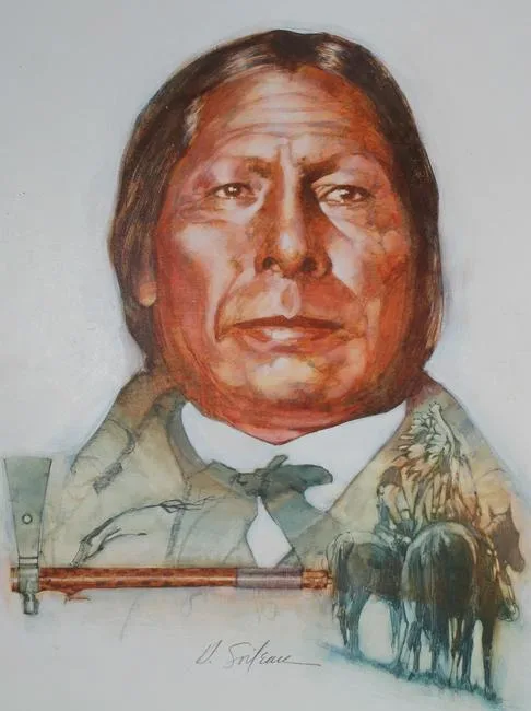 Hodges Soileau, Little Wolf, Mixed Media on Paper