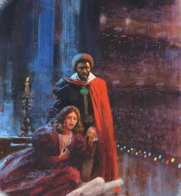 Metropolitan Opera by Mel Crawford, Mixed Media on Illustration Board, sold Apr 2021