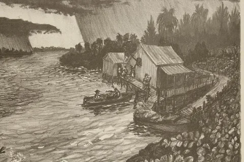 Morning Catch by Buell Whitehead, Lithograph, offered Apr 2021