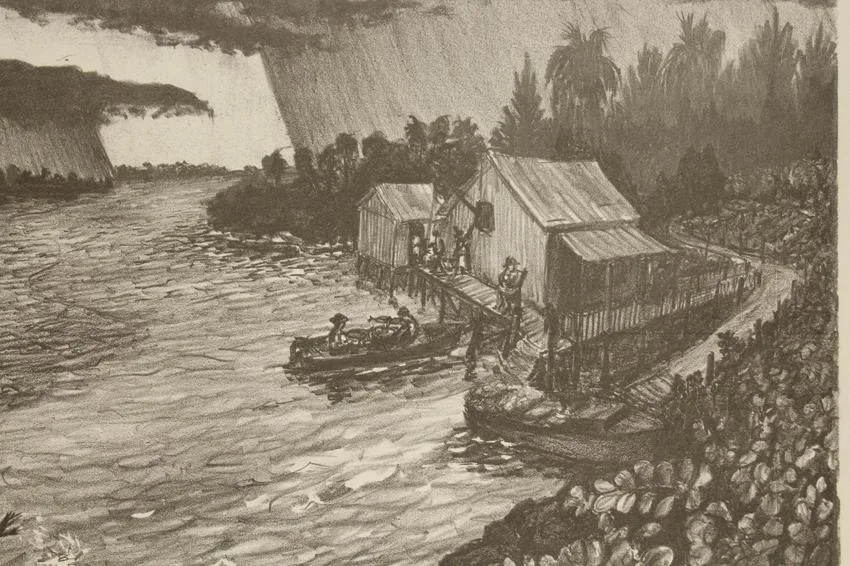 Morning Catch by Buell Whitehead, Lithograph, offered Apr 2021