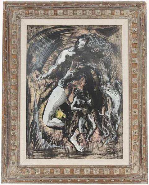 Jon Corbino, Ballet Cover, Oil/gouache