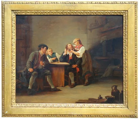 Georg Melchior Kraus, Untitled, Oil on board