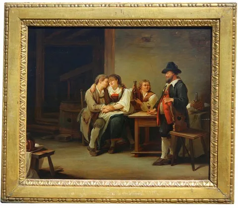 Georg Melchior Kraus, Untitled, oil on board