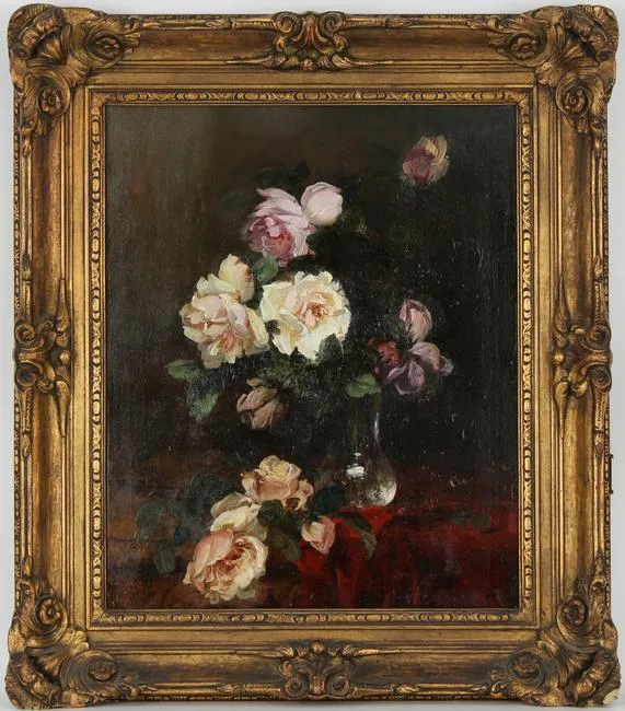 Untitled by J. Alden Weir, Oil on Board, sold Jun 2021