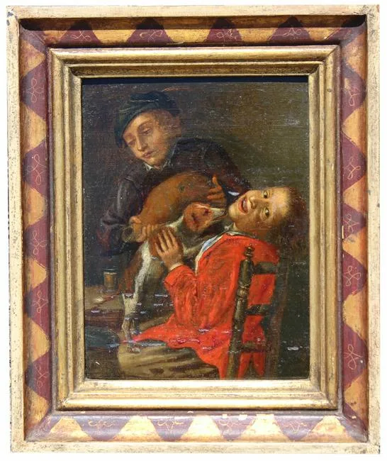 Untitled by Adriaen van Ostade, oil, sold Jun 2021