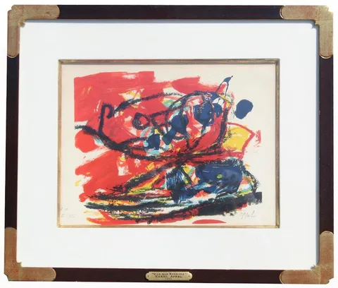 Musique Barbare by Karel Christiaan Appel, Lithograph, sold Jun 2021