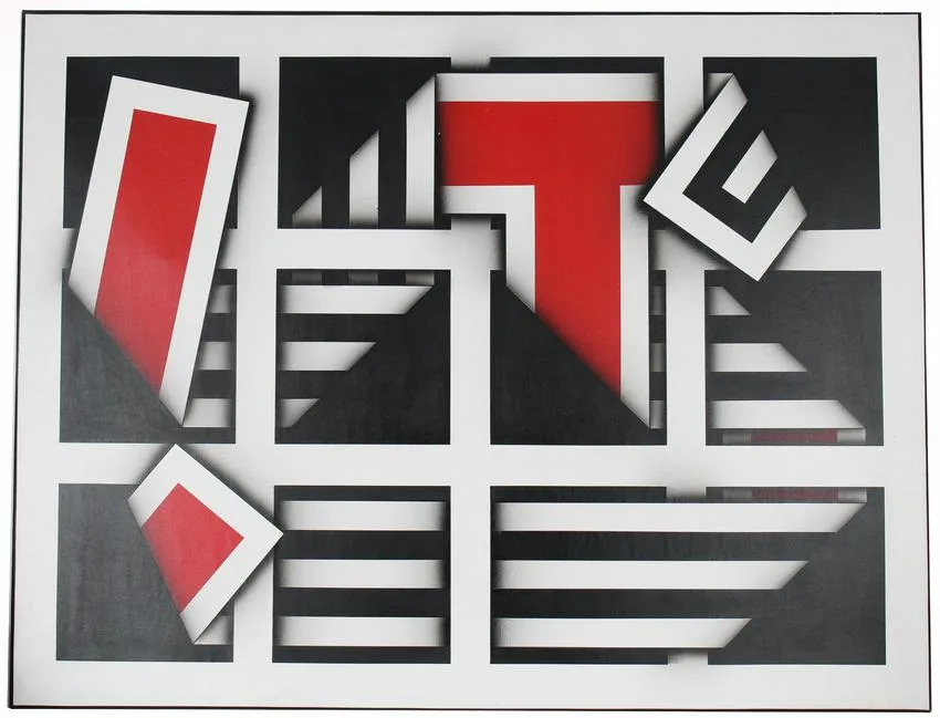Untitled by Omar Rayo, Acrylic on Canvas, sold Jun 2021