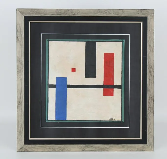 Untitled by Burgoyne Diller, Gouache on Paper, sold Jun 2021