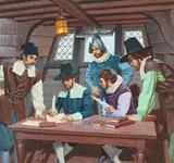 Edward Vebell, Signing of Mayflower Compact
