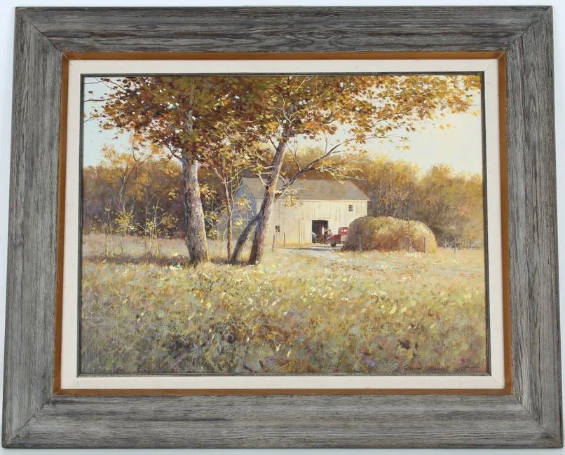 Steven O'Donnell Scott, Uncle Don's Barn, Oil on canvas