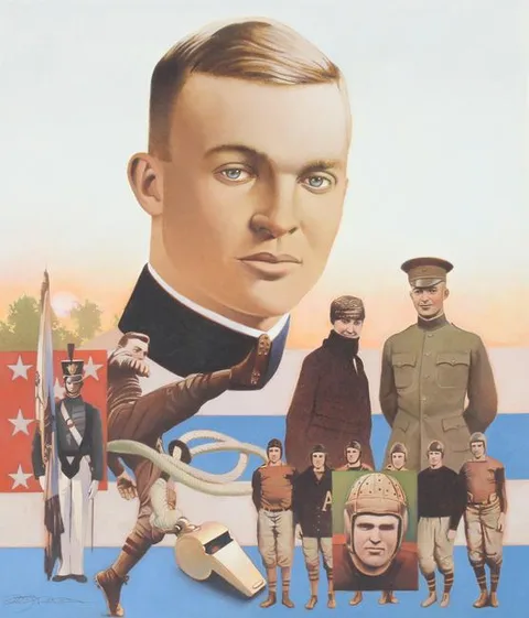 Gregory Rudd, Eisenhower as a Cadet at West Point, Oil on Cold Press Illustration Board