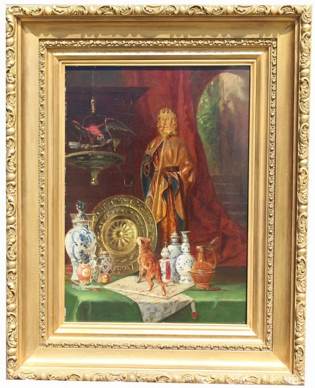 Untitled by Clemens Van Den Broeck, Oil on Panel, offered Aug 2021