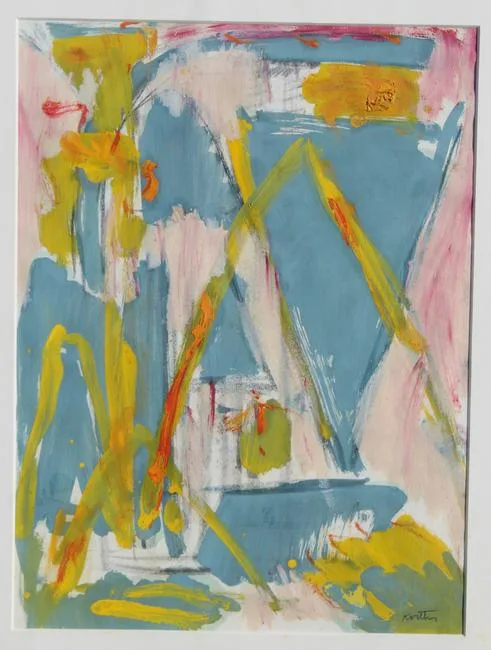 Thomas Koether, Plan for Caper, Oil on Paper