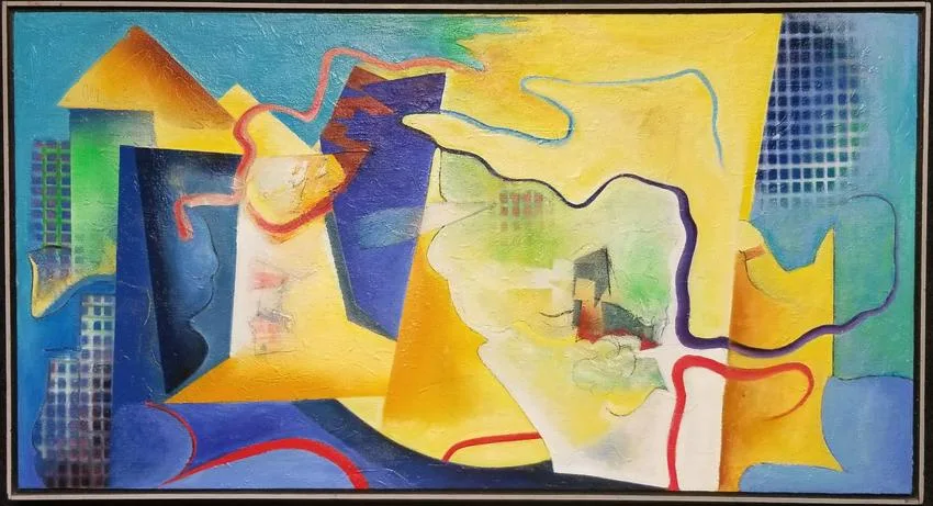 Thomas Koether, Another Analysis, Oil on Canvas