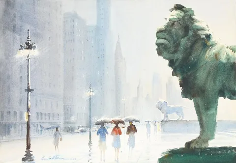 Herbert Vincent Olsen, Untitled, Watercolor