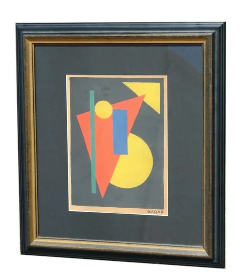 Lajos Kassák, Untitled, Gouache on Paper