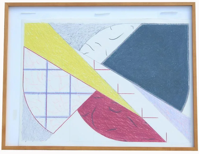 Samia Halaby, Untitled, mixed media