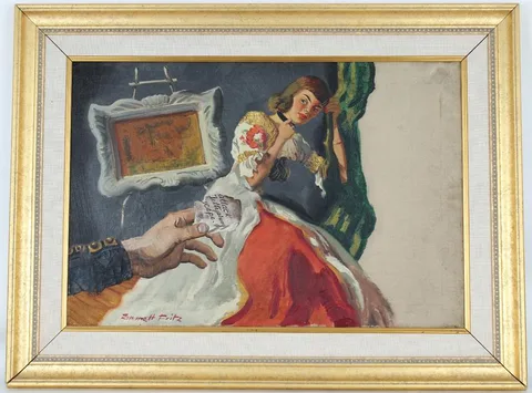 Untitled by Emmett John Fritz, Oil on canvas, offered Aug 2021
