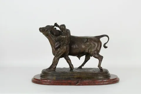Untitled by Isidore Bonheur, Bronze, sold Aug 2021