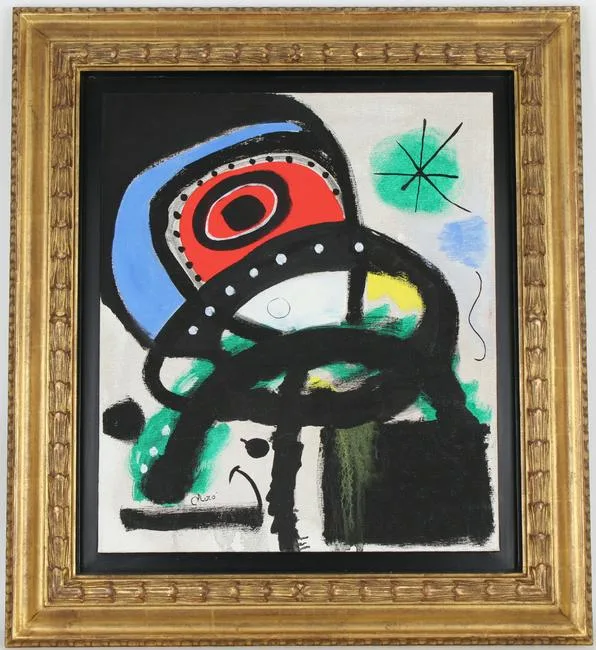 Untitled by Joan Miró, Oil on Canvas, sold Aug 2021