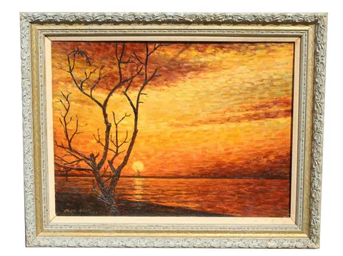Richard Soot, Statue of Liberty, Oil on Board