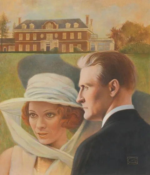 Gregory Rudd, F. Scott Fitzgerald, Oil on Cold Press Illustration Board