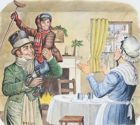 Charles J. Berger, A Christmas Carol, Acrylic on Illustration Board
