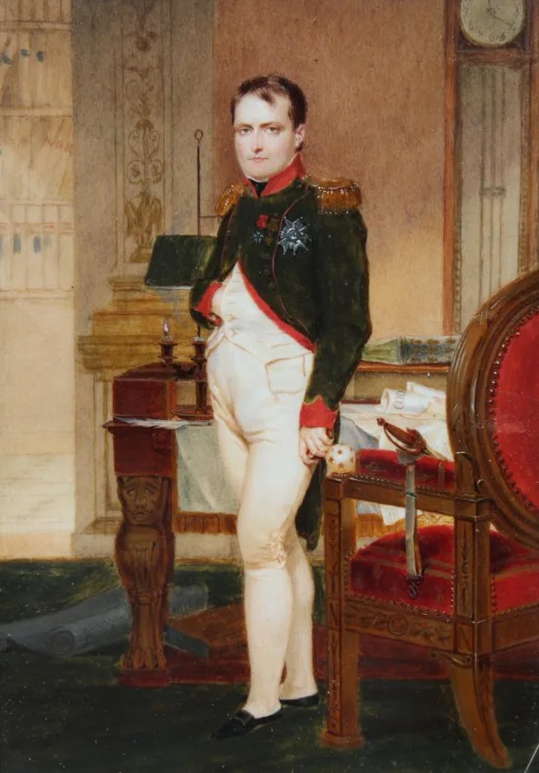 Simon-Jacques Rochard, Portrait of Napoleon, 1816, Watercolor