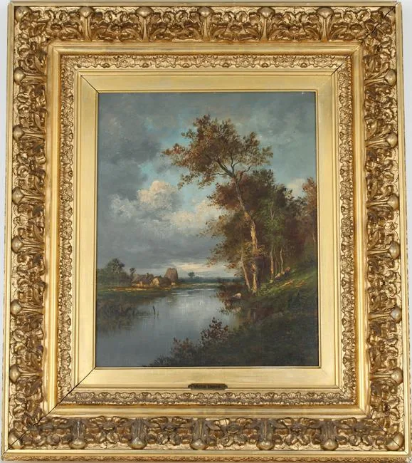Untitled by Léon-Victor Dupré, Oil on Board, sold Sep 2021