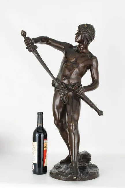 Untitled by Louis Auguste Mathurin Moreau, bronze, sold Sep 2021