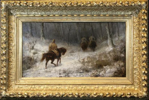 Adolf Schreyer, Untitled, Oil on Canvas