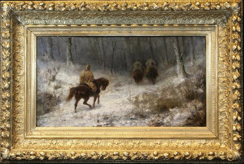 Untitled by Adolf Schreyer, Oil on Canvas, sold Sep 2021