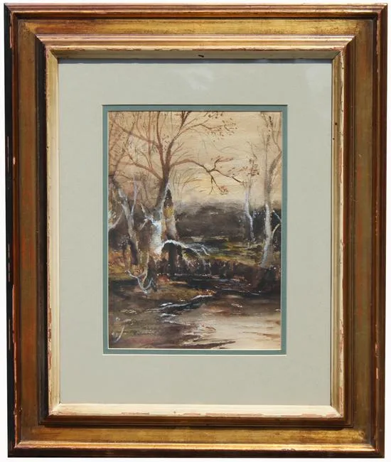 Untitled by Ralph Albert Blakelock, Watercolor on Paper, offered Sep 2021
