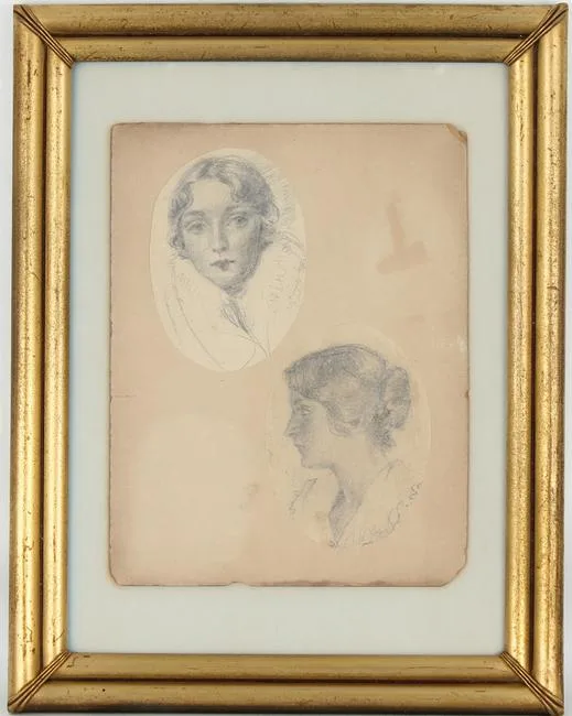 Edith Head, Portrait Sketches, Graphite on paper