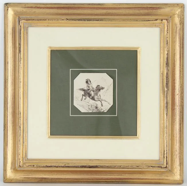 Untitled by Alfred Jacob Miller, Ink on Paper, sold Sep 2021