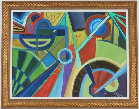 František Kupka, Untitled, oil on canvas