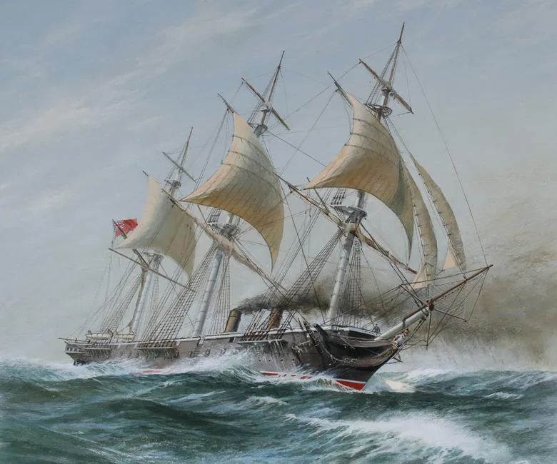 Warrior by Charles Lundgren, oil on Masonite, sold Sep 2021