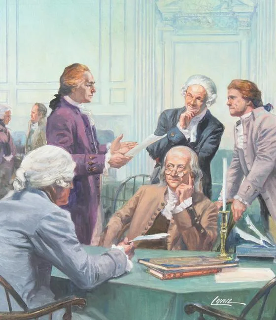 Founding Father by Dennis Lyall, Oil on Canvasboard, sold Sep 2021
