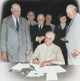 Jim Butcher, Franklin Roosevelt Signing Social Security Act